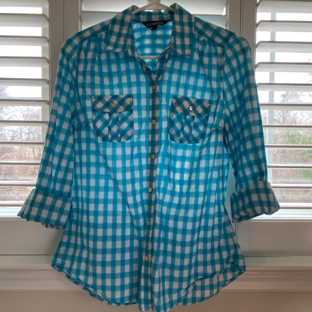 Plaid button down